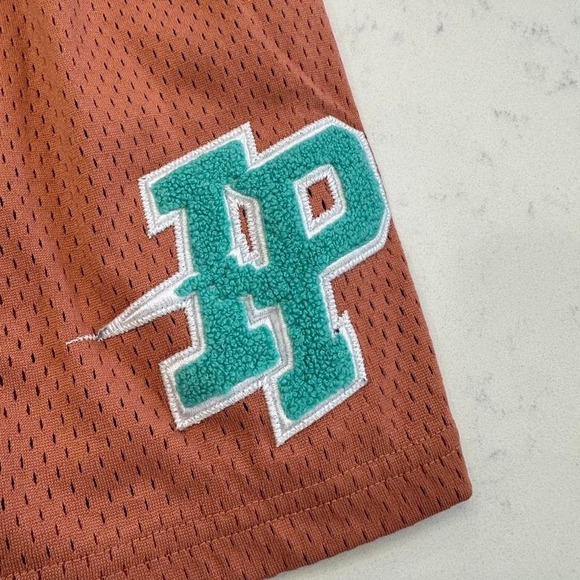 Inaka Power Patch Mesh Shorts M Orange Gym Bodybuilding - Picture 3 of 8